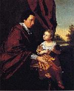 unknow artist Thomas Middleton of Crowfield and His Daughter Mary oil painting on canvas